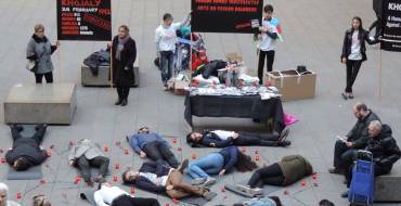 Justice for Khojaly flashmob in Barcelona.